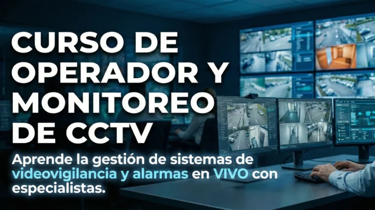 CURSO DE OPERADOR Y MONITOREO DE CCTV